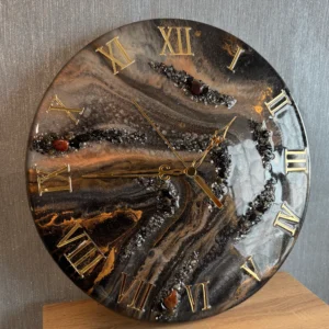 Horloge Bronze Canyon | Décoration Murale Luxe | Irena Crystal